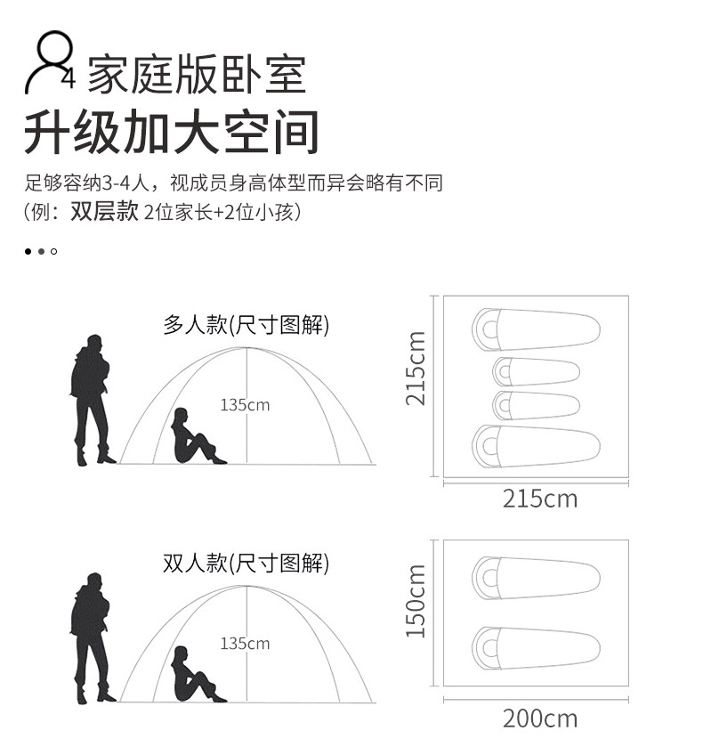 Tent Outdoor Camping Thickened Rainstorm-proof Outdoor Camping Full-automatic Quick-opening Double-person Portable Equipment
