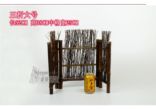 Zizhu hàng rào nhỏ màn hình màn hình trà trà phụ tùng bàn trà trang trí trà vật nuôi cửa hàng trang trí màn hình tre - Trang trí nội thất mẫu tủ trang trí phòng khách đẹp