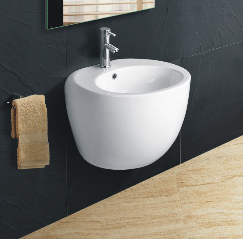 Egg-shaped hanging basin ceramic hanging washbasin washbasin hanging wall style EU CE certified K9301