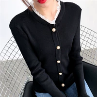 Phụ nữ 2019 Xuân và Thu Kích thước lớn Đan áo len dài tay Áo len mỏng bên ngoài Mặc điều hòa - Cardigan áo khoác cardigan nữ