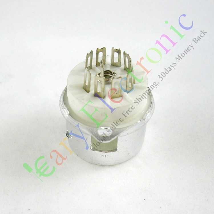 Ceramic Jiufoot silver plated tube holder GZC9-F-A 12AX7 12AX7 12AU7 12AU7 6N2 6N2 6N3 etc. vacuum tubes