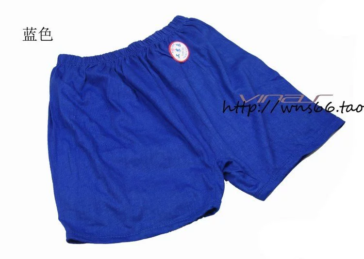 Quần đùi boxer nam và trung niên, ông già, bông, ông già, quần to, cotton, béo, đồ lót bốn góc, quần short