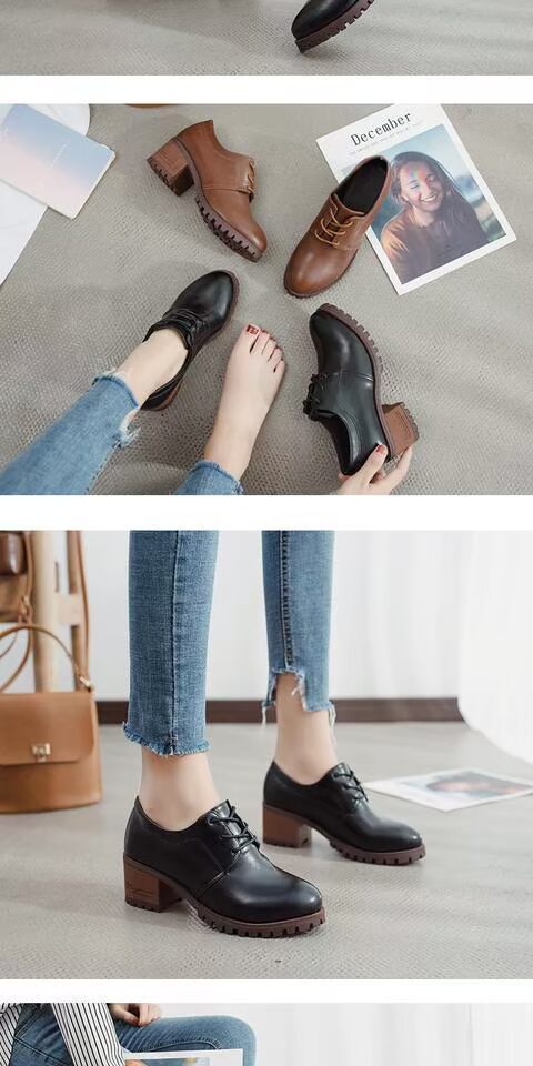 Giày nữ mùa hè mới 2018 Giày cao gót Hàn Quốc thấp để giúp với những đôi giày nữ Giày đơn giản Giày đế bằng với giày nhỏ giày loafer nữ