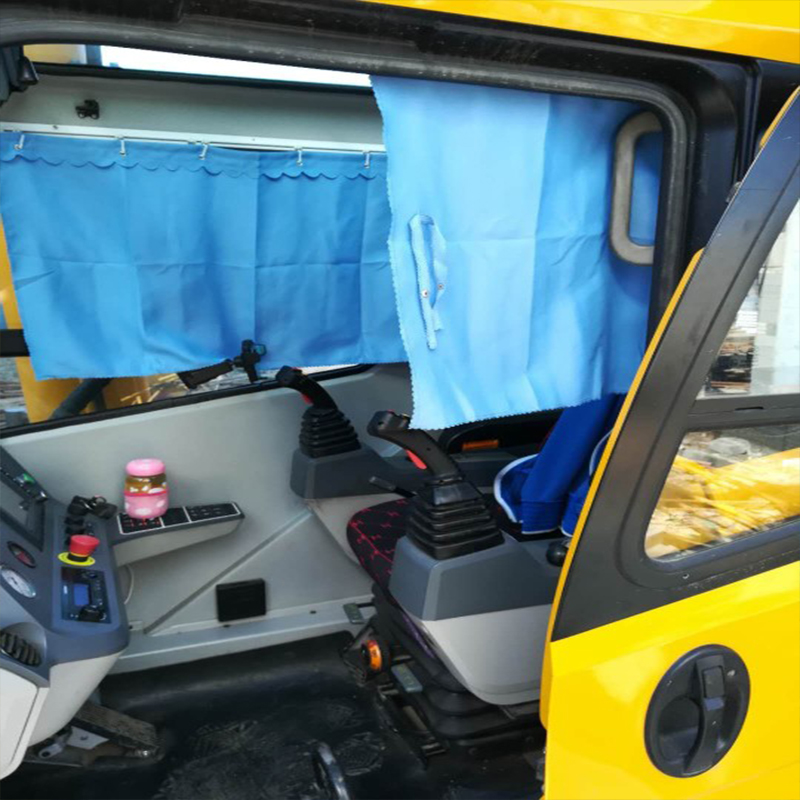 Shading sunscreen Curtains Digger Crane Engineering Car Shading Sunscreen with track cab side window
