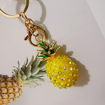 Pineapple car keys-mounted keybuckle female exquisite pineapple bag hanging pineapple cute couple in wind man