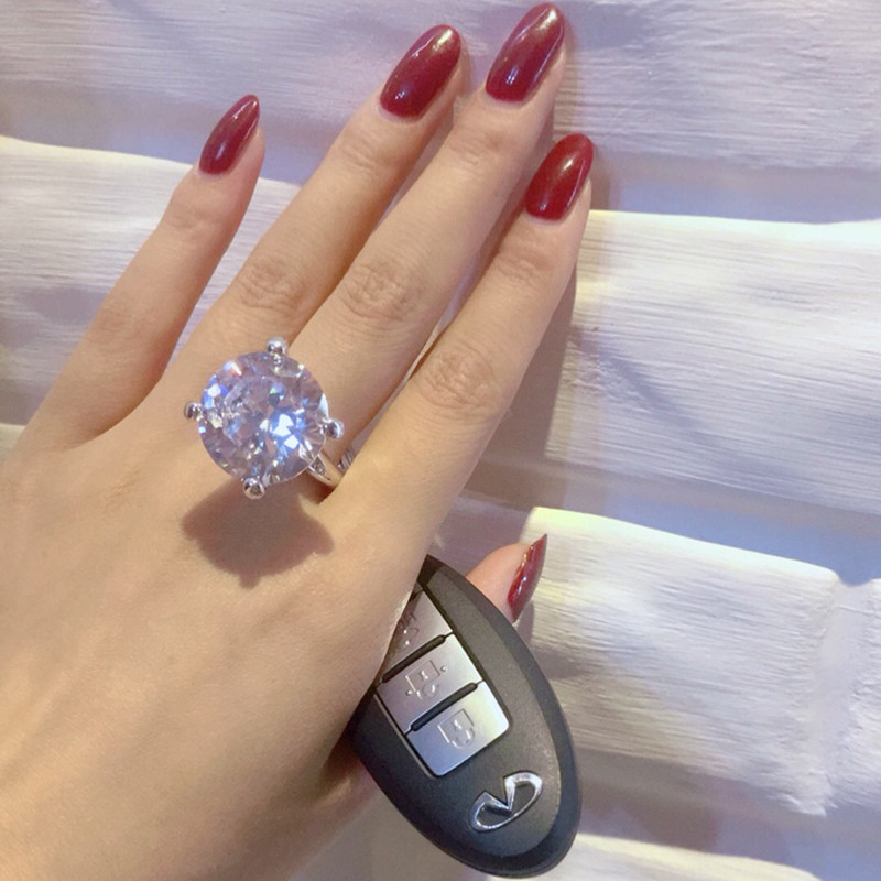 Netred Little Diamond Ring Key-button Car Ring Key Chain Exquisite Limited Hanging Female in Wind High-end Pending