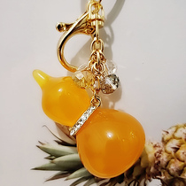 Gourd key pendant female exquisite ins ancient style key chain safe bag high-end car decoration simple atmosphere