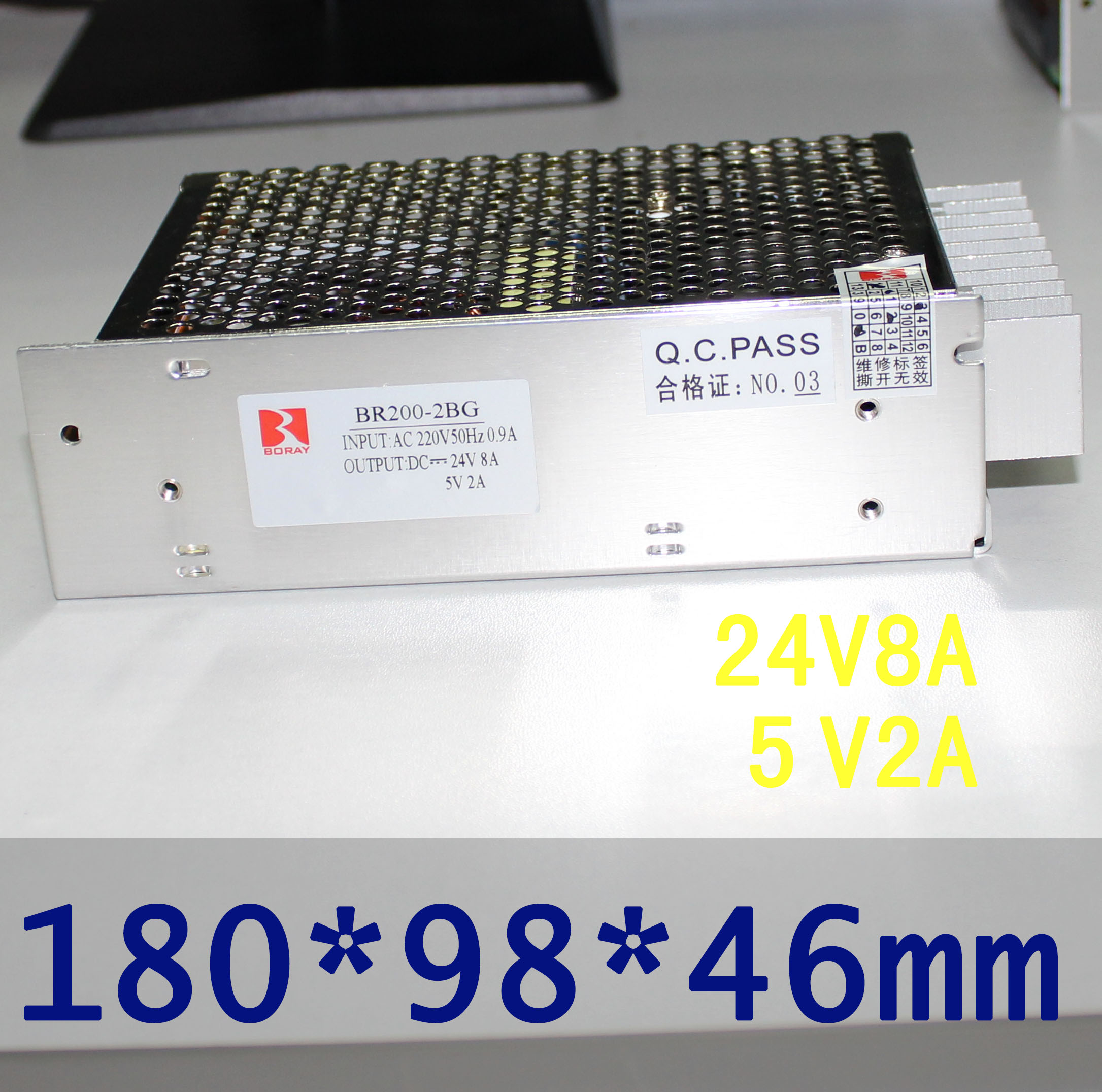 BR200W HF Switch Power Supply 24V8A 5V2A Dual Road Output BR200-2BG 2BH 24V12V