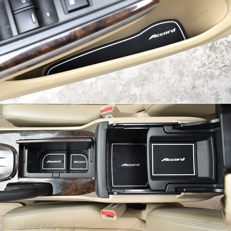 Suitable for the 8th generation Accord modified door slot pad storage box pad 8th generation semi-accord interior non-slip water cup protective pad
