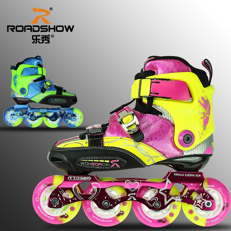15 Lexiu RX3CC high-end flat flower children's roller skates skating shoes children's female roller skates inline roller skates