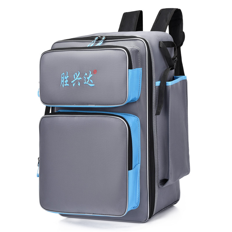 The new knight chair dedicated PU thickened waterproof fishing chair bag multi-functional backpack fishing chair fishing tackle bag