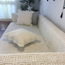 Modern cloth Sofa Cushion All Season Simple Solid Wood Cushion Nordic Universal Non-slip All-cotton Sofa Cover Sofa Towels