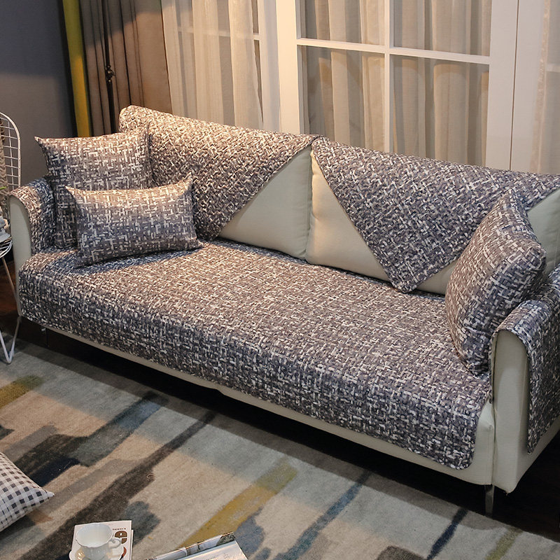 Cotton sofa cushion four seasons universal Nordic non-slip sofa cover sofa towel simple modern cushion backrest armrest towel