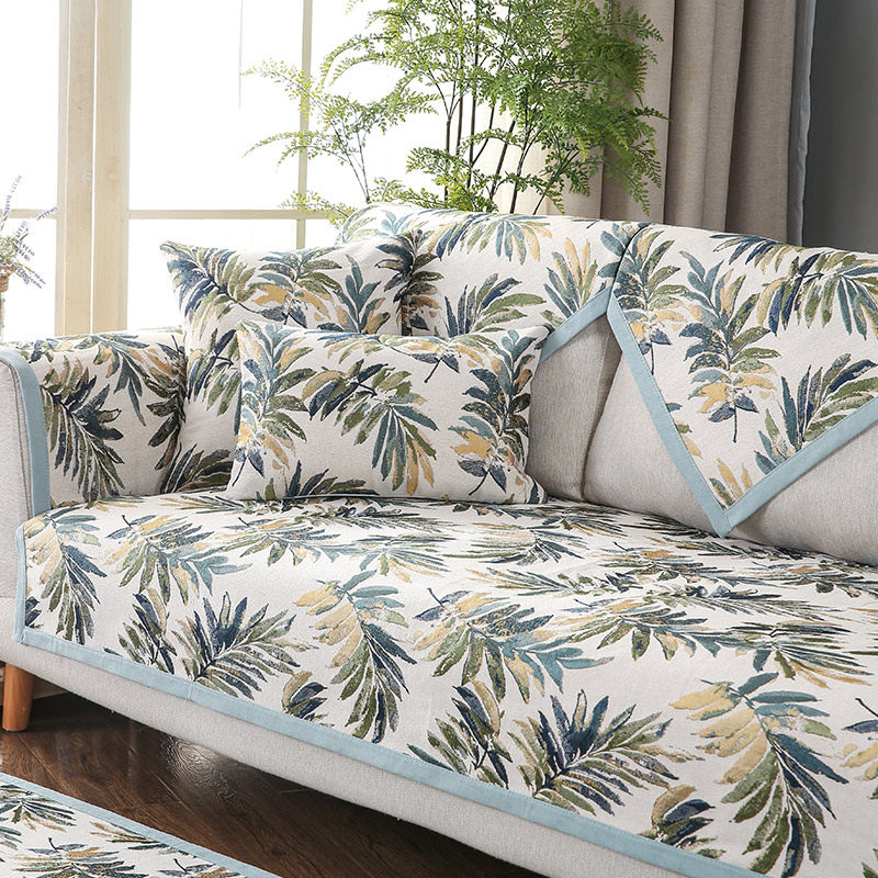 Nordic sofa cushion four seasons universal living room fabric anti-slip cushion back towel simple modern American sofa cover