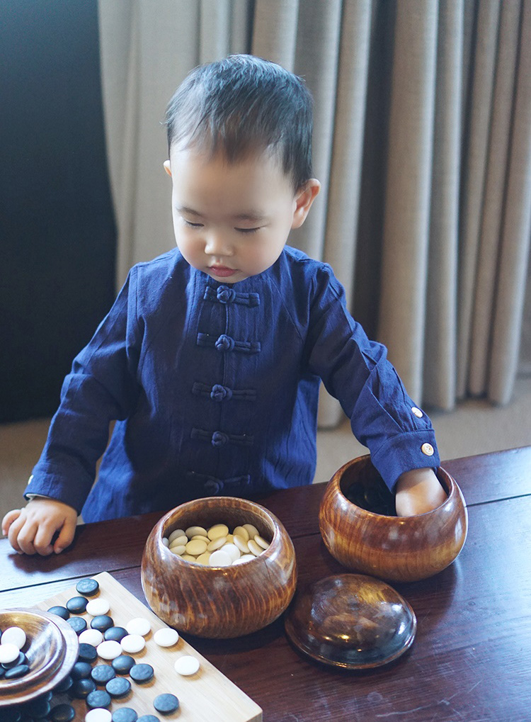 Hanfu boys 2018 quần áo trẻ em mùa xuân nam bé cha mẹ trẻ em trẻ em Trung Quốc phong cách retro Tang áo sơ mi cha và con trai áo gia đình ngộ nghĩnh