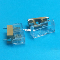 5 * 20mm with cover fuse holder yellow straight plug soldering circuit board PCB 5X20MM