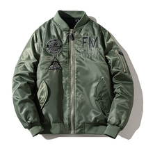 Autumn and winter new trend brand embroidered baseball suit thickened jacket trend men and womens couples flight jacket baseball suit