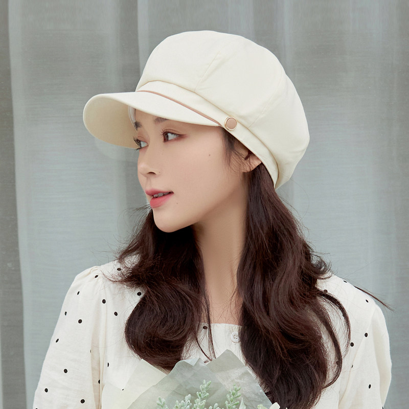 Fancet berets female summer slim fit Breathable Duck Tongue Hat Day Ensemble Inlen Retro 100 Hitch Painter Hat Anise Cap