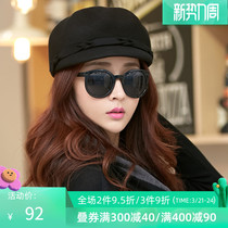 Hat Women Winter Korean version Qiuyu 100 lap Berehat Inlen retro wool What to do with the hat Ducal Tongue Cap Anise Cap