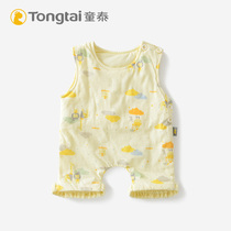 Tongtai baby thin cotton belly pocket Pure cotton baby with legs to protect the belly pocket Spring and autumn