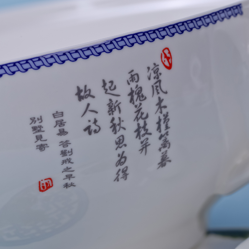 Household tall bowl dish porringer suit ipads porcelain of jingdezhen ceramic tableware package price. Mean - while the mail transport damage