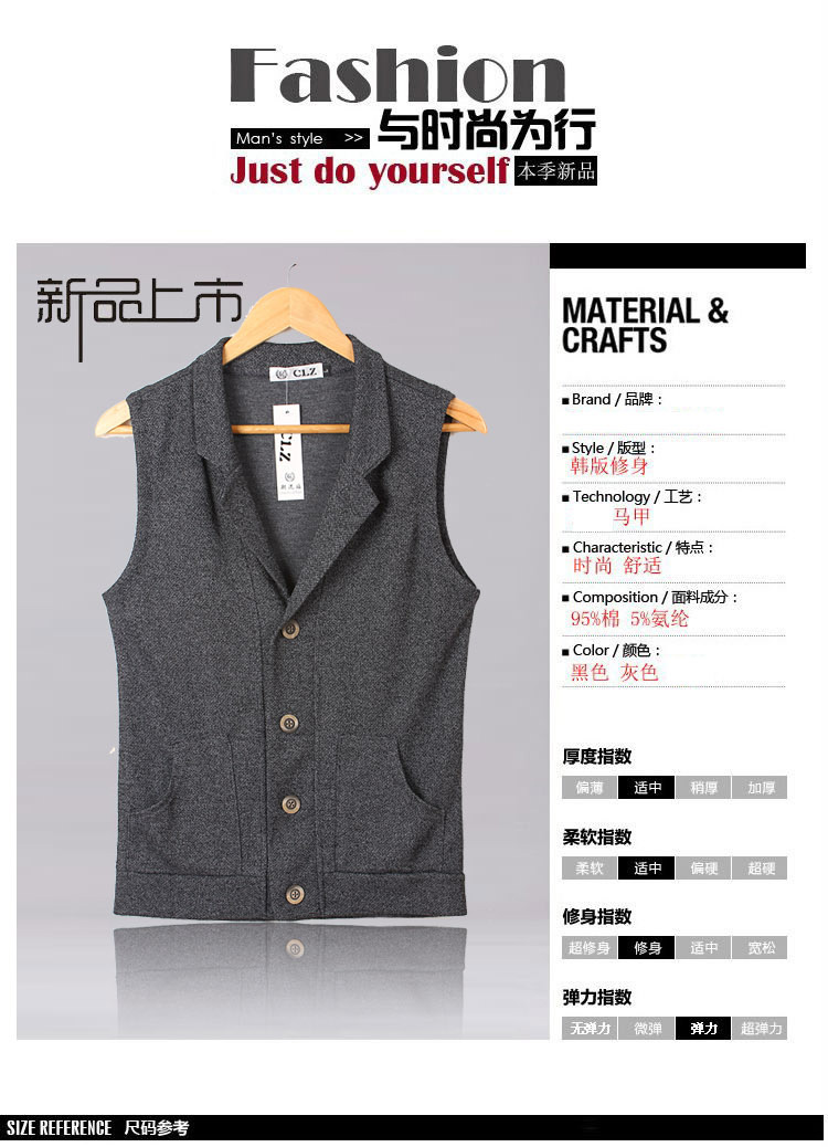 Áo len mùa thu nam phiên bản Hàn Quốc của áo len tự trồng vest áo không tay áo vest nam bình thường áo khoác thủy triều áo cardigan nam