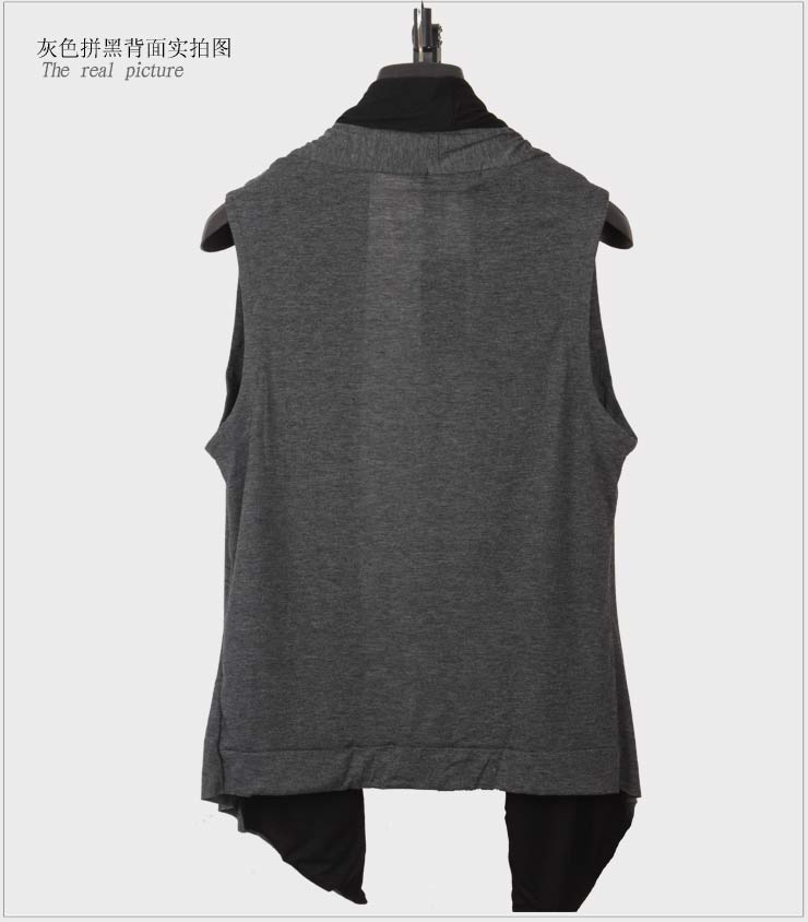 Không tay nam vest cardigan vest nam mùa hè áo khoác mỏng đan Hàn Quốc phiên bản của tự trồng bông vest vai vest nam triều