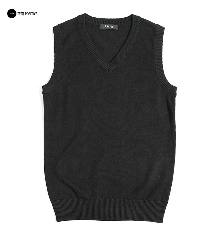 Áo len nam mùa thu và đông nam Phiên bản Hàn Quốc áo len không tay cổ chữ V Áo len mỏng cotton ấm áp vest vest nam vest công sở nam