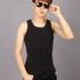 Áo vest nam cotton mùa xuân và hè chạm đáy cổ tròn ao thể thao Lót