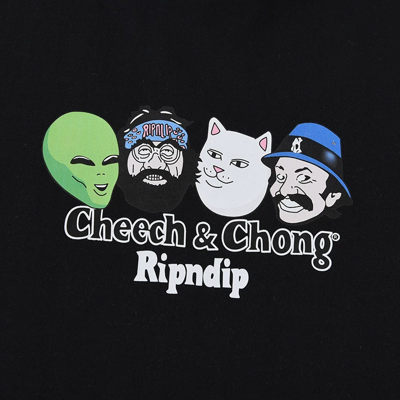 Американская модная бренд RIPNDIP футболка с коротким рукавом среднего размера SMOKE ONE для любителей курить хиппи мужчин и женщин