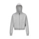 MOMENT American retro cleanfit gray hooded sweatshirt men's spring and autumn loose casual coat short coat