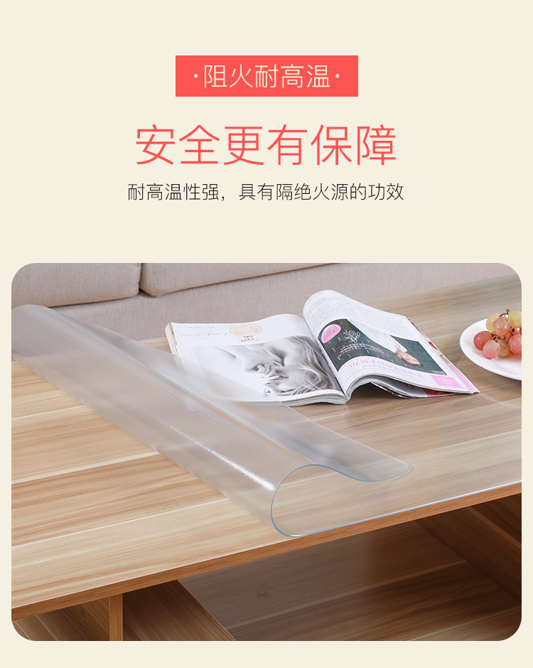 PVC bảng trong suốt kính nhựa mềm thảm khăn trải bàn khăn trải bàn bàn cà phê vải không thấm nước dùng một lần chống dầu bàn cà phê mat - Khăn trải bàn khăn trải bàn không thấm nước