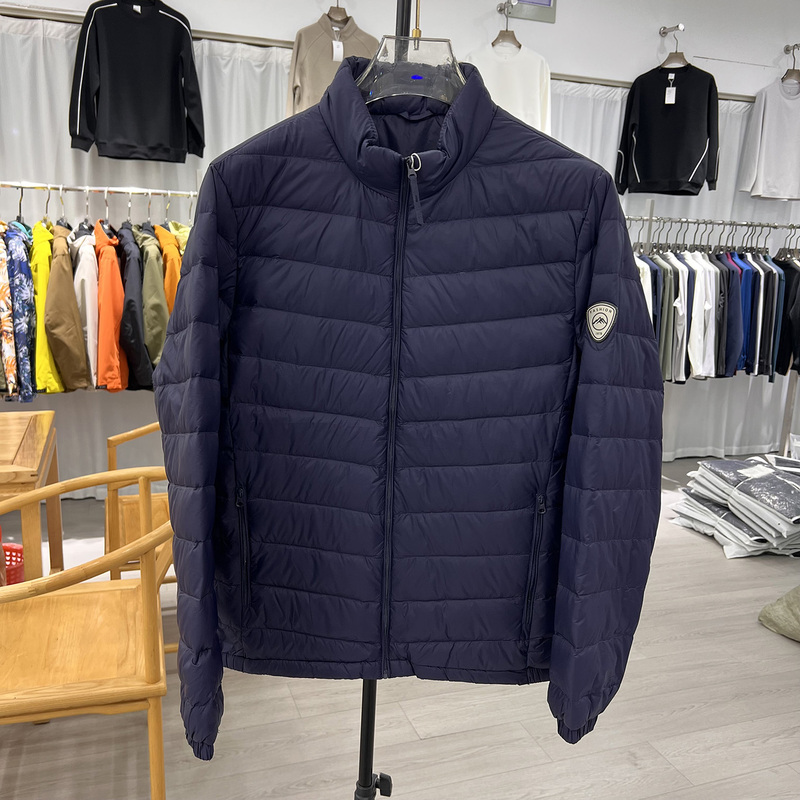 Brand 85% Duck down Clearance Short Warm Winter Men's Lightweight Puffy Stand Collar Casual down Jacket