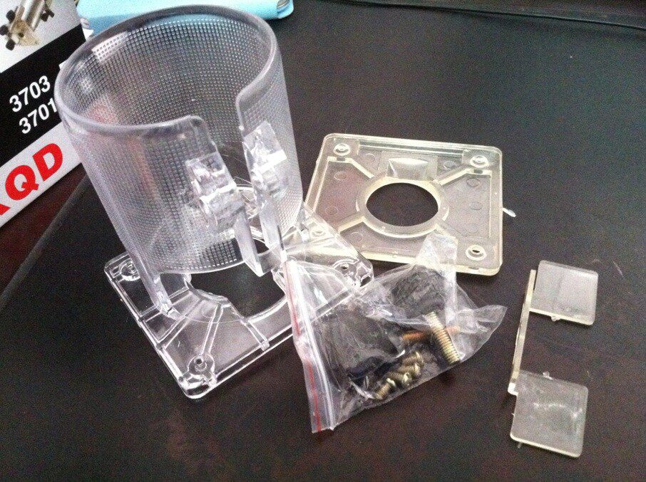 Fit Shepherd N3701 Edging Machine Accessories Plastic Housing Transparent Hood Base 3703 Woodworking Roo Machine Shield