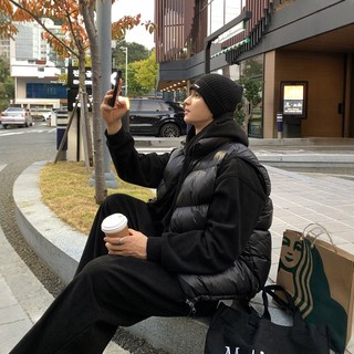 MRDONG韩国男装代购直播蓬松时尚立领百搭休闲面包服棉服马甲外套