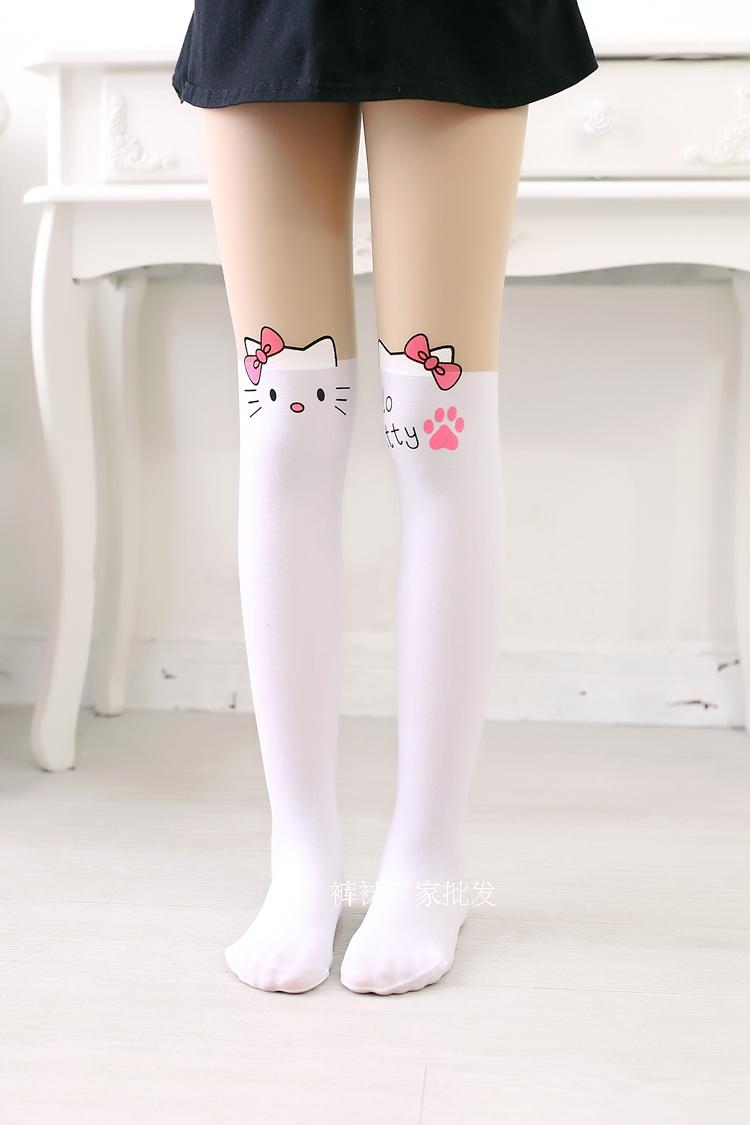 Trẻ em của ống giả pantyhose phần mỏng khâu vớ cô gái xà cạp mùa xuân và mùa thu mô hình quỷ dài vớ ống