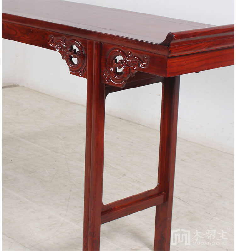 Vỏ gỗ nguyên khối hiên gỗ hồng mộc ngồi xổm đầu bàn Ming và Qing đồ cổ bằng gỗ gụ chạm khắc cho Đài Loan hương - Bàn / Bàn bàn cafe gỗ