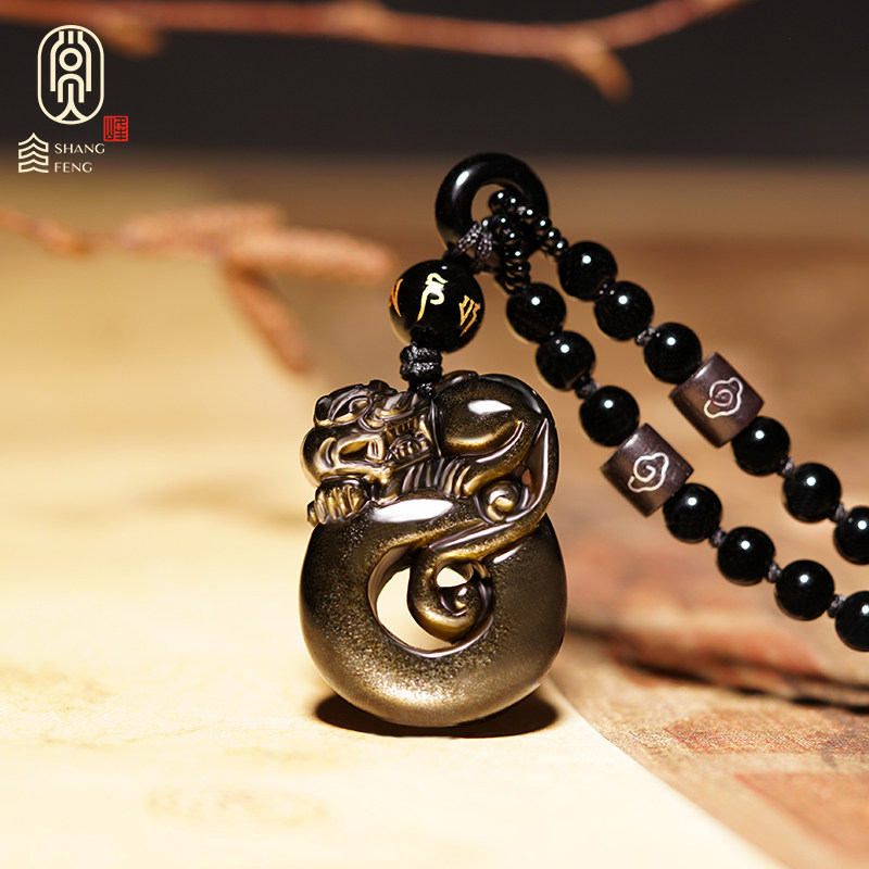 Golden Yao Stone Solid leopard Green Buckle Pendant Pendant for Men and Women Bills For Men and Women Pendant Pendant Leather Culovers Necklace necklace Gift