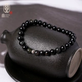 Браслет с одной бусиной из натурального камня, браслет из бусин, дизайнерские бусины, серебро 925 пробы, простой и элегантный дизайн, тренд сезона