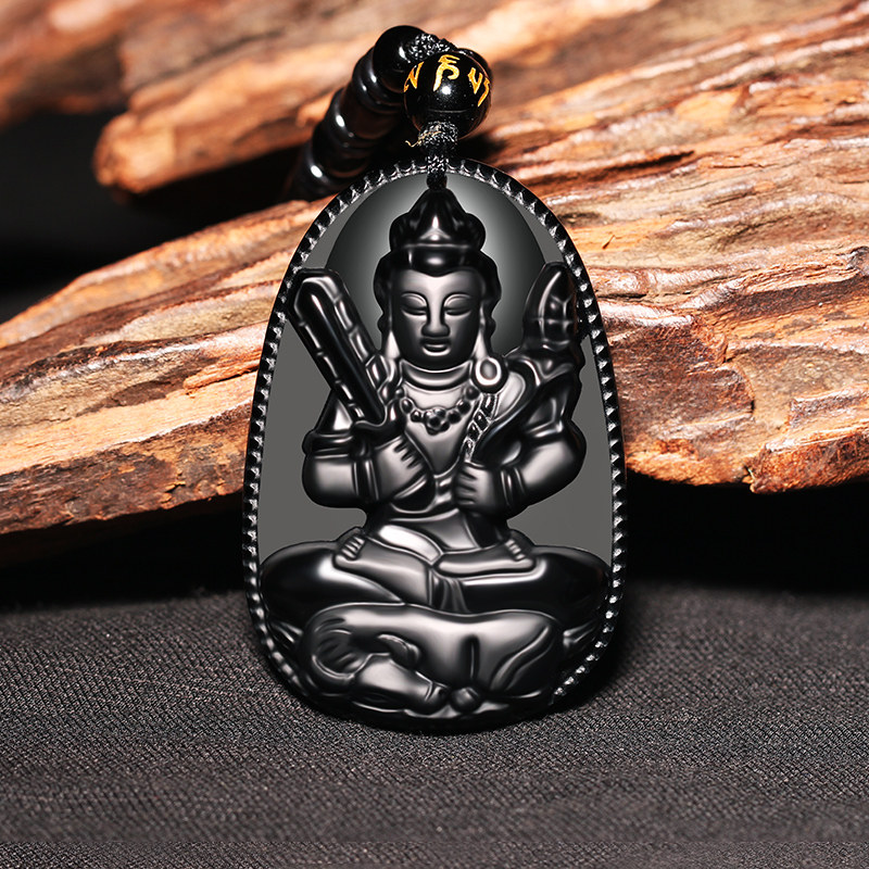 Black Yaoshi Emptiness Emptiness to Poussa BodhisattBodhisattva This life of the Buddha pennilyzodiac is a bull tiger horse necklace male and female
