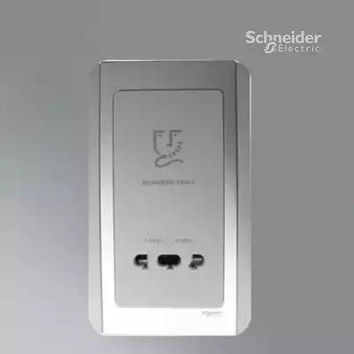 Schneider E3000 Series 115 240V Shaving Socket Shaving Planer Gray Silver ET3727V(GS)