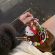 Одиночный кулон-плюш белый kt конфеты висящая цепь