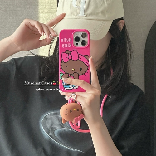 Apple, милый совместимый iPhone 15, чехол для телефона, iPhone12 Pro, защитный чехол, сумка через плечо, 15promax, iphone, 13promax