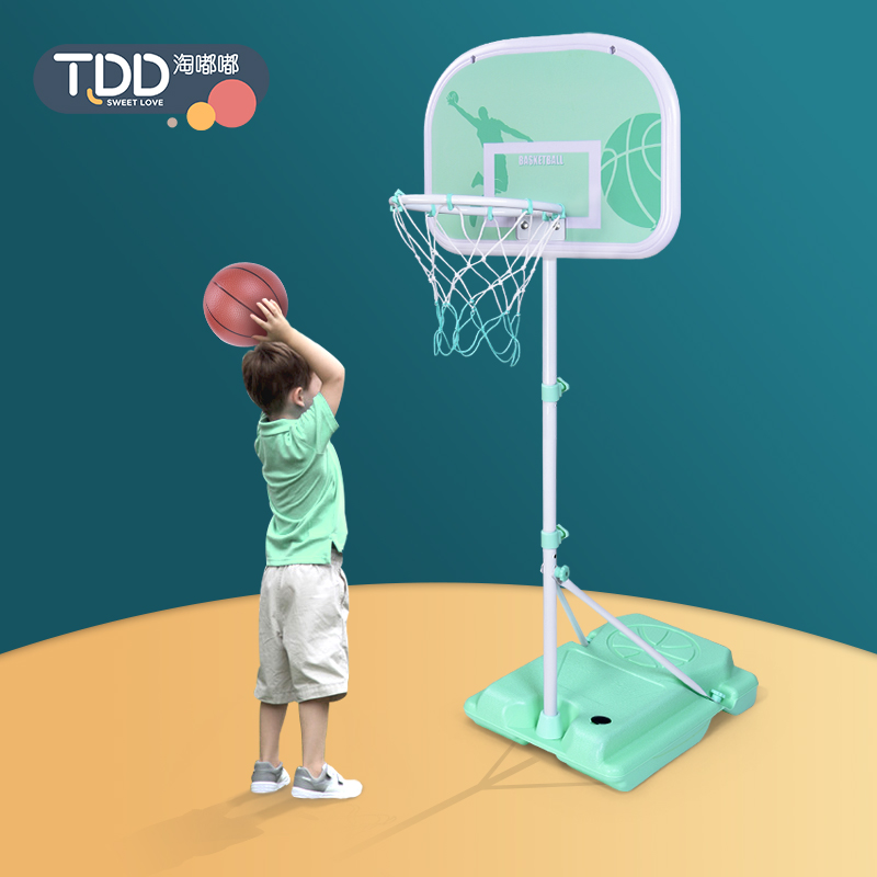 Children's lifting basketball rack Indoor outdoor shooting frame Boys 4 basket toys 8-year-old baby 2-3 ball games 5