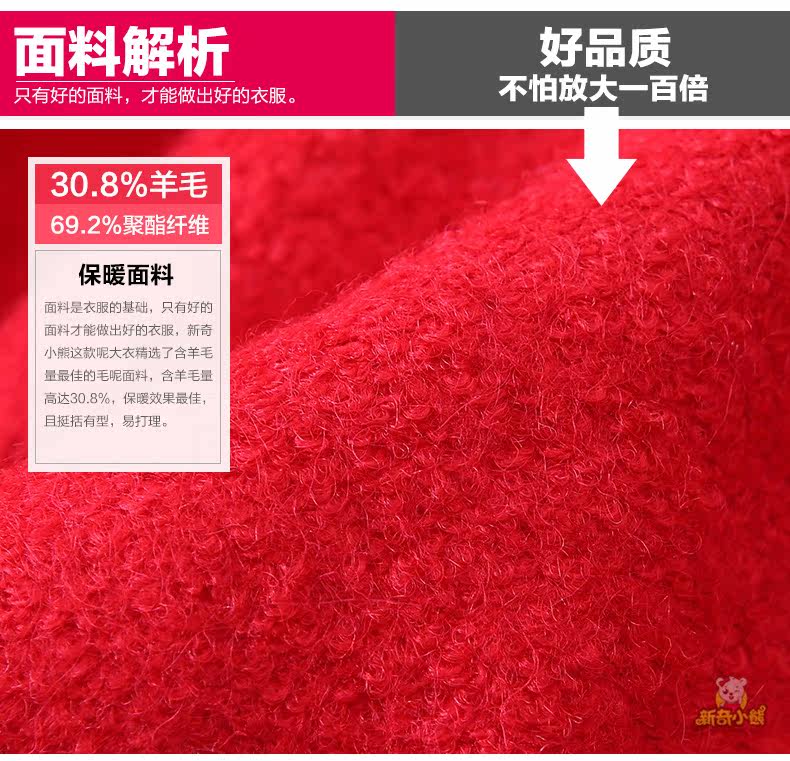 Manteau pour fille en laine - Ref 2161998 Image 11