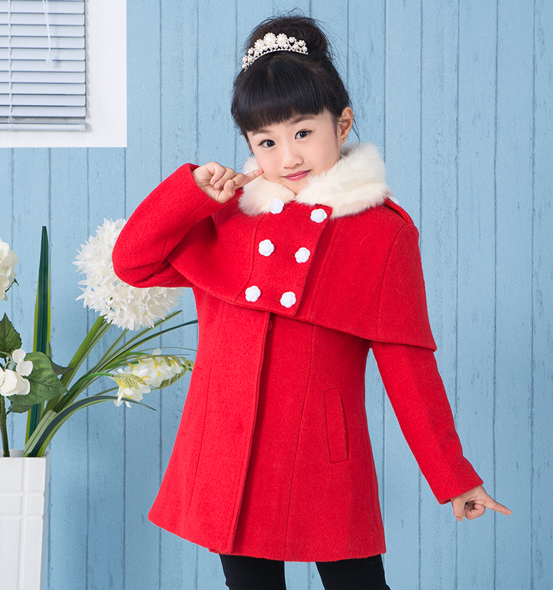 Manteau pour fille en mélange - Ref 2161857 Image 7