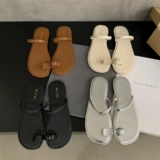 Летние тапочки, обувь, пляжные слайдеры для отдыха, 2024 года, в корейском стиле, французский стиль, пляжный стиль