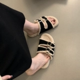 Демисезонные тапочки на платформе, флисовая обувь, в корейском стиле