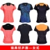 Ice Ice Li Ning quần vợt bóng bàn quần áo thể thao phù hợp với nam và nữ thi đấu đào tạo áo thun ngắn tay đội tuyển quốc gia TD phiên bản áo
