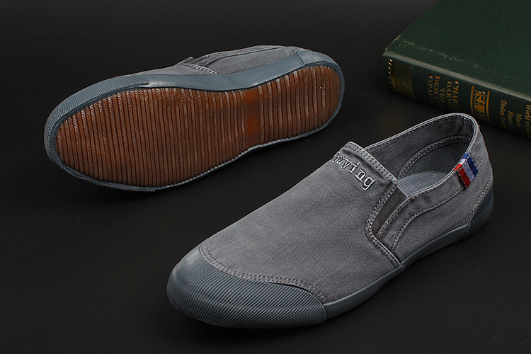 Giày lười nam giày vải đế thủy triều đôi chân nam bình thường - Plimsolls giày thể thao juno